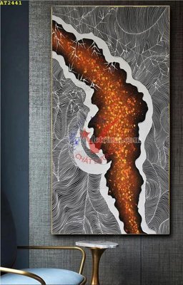 Hình ảnh file gốc in lụa File tranh hiện đại Sơn Dầu AT2441