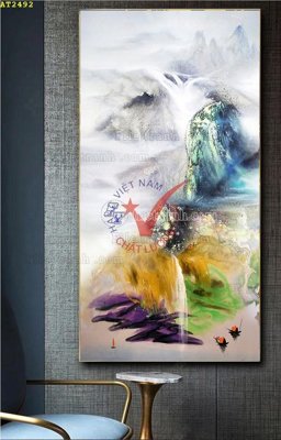 Tải file File tranh hiện đại Sơn Dầu AT2492 (gốc) làm file thiết kế