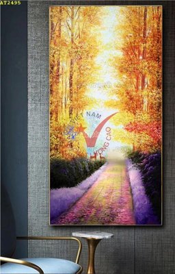 File tranh gốc File tranh hiện đại Sơn Dầu AT2495 (bản quyền) file PSD