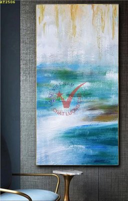 File tranh in trần 3D File tranh hiện đại Sơn Dầu AT2506 (ảnh gốc)