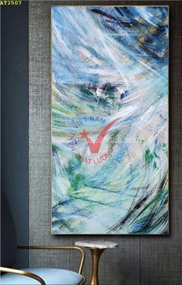 File tranh gốc in trần nhà File tranh hiện đại Sơn Dầu AT2507 3D