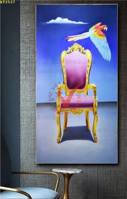 File ảnh File tranh hiện đại Sơn Dầu AT2527 (gốc) cho trang trí nội thất