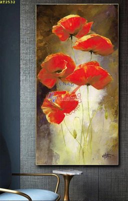 File in mica File tranh hiện đại Sơn Dầu AT2532 (bản gốc) sắc sảo