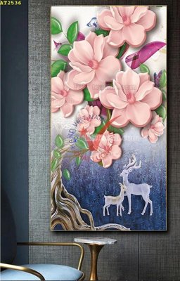 Ảnh mô tả file gốc in mica File tranh hiện đại Sơn Dầu AT2536