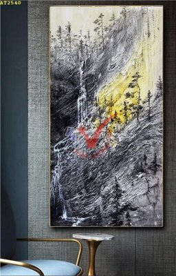 File gốc File tranh hiện đại Sơn Dầu AT2540 (thiết kế) cho in ấn