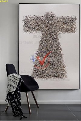 File ảnh File tranh hiện đại Sơn Dầu AT887 (gốc) trang trí khách sạn