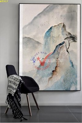 File gốc File tranh hiện đại Sơn Dầu AT917 (in tráng gương) nghệ thuật