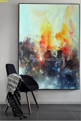 File tranh File tranh hiện đại Sơn Dầu AT923 (gốc) phong cách tối giản