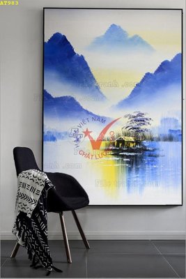 File gốc File tranh hiện đại Sơn Dầu AT983 (cho in 3D) độc đáo