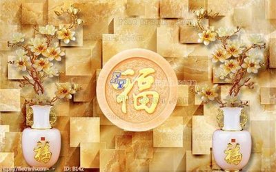 File tranh gốc file gốc bình hoa B142 chủ đề hiện đại