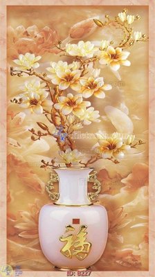 Download file gốc file gốc bình hoa B227 (in mica) trang trí