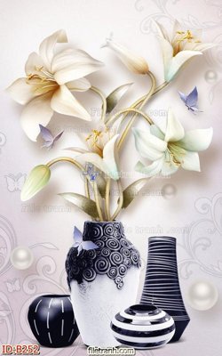 File tranh quảng cáo file gốc bình hoa B252 (download file gốc)