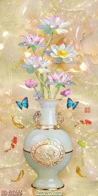 Download file ảnh gốc file gốc bình hoa B266 để in ấn