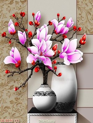 Tải file file gốc bình hoa B293 (gốc) in nhanh