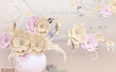 Tải xuống file tranh gốc file gốc bình hoa B342 (PSD/TIFF)