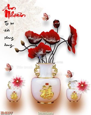 File PSD file gốc bình hoa B377 (bản gốc) độ phân giải cao