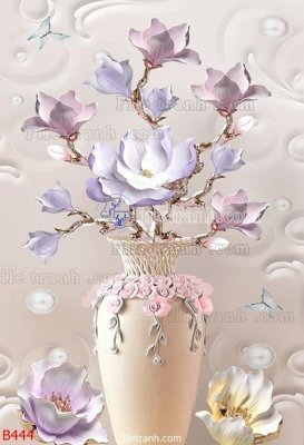 Tải xuống file tranh gốc file gốc bình hoa B444 (PSD/TIFF)