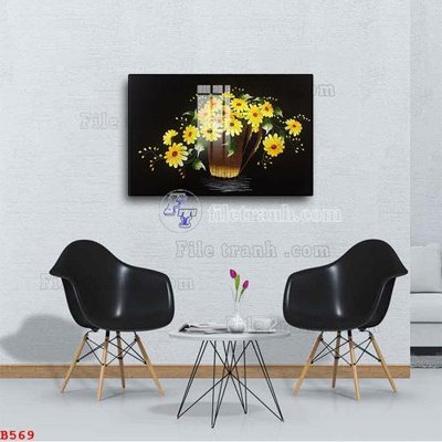 Tải file File tranh bình hoa B569 (gốc) làm file thiết kế