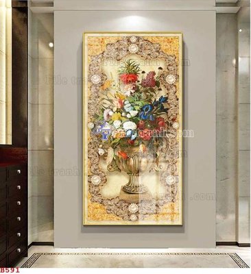 File tranh File tranh bình hoa B591 (gốc) chủ đề động vật