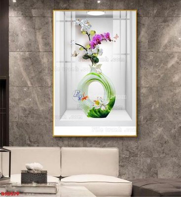 File gốc File tranh bình hoa 5D ô trưng bày đèn rọi B5D279 (Filetranh.com) File tranh bình hoa 5D ô trưng bày đèn rọi B5D279