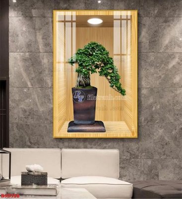 File in trần File tranh bình hoa 5D ô trưng bày đèn rọi B5D328 (bản gốc) trời sao