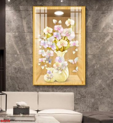 Tải file gốc File tranh bình hoa 5D ô trưng bày đèn rọi B5D78 (bản PSD) gốc