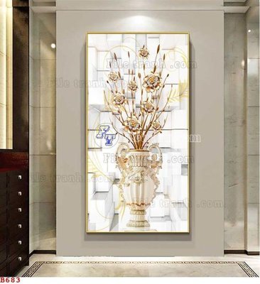 Download file gốc File tranh bình hoa B683 (độ nét cao)