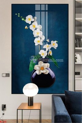File gốc File tranh bình hoa B725 (trang trí) phòng trẻ em