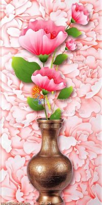 File tranh file gốc bình hoa B75 (gốc) in backlit film