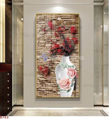 Mua file gốc File tranh bình hoa B762 (chất lượng) tại Filetranh.com