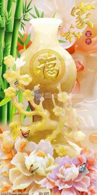 Download file gốc file gốc bình hoa B77 (in mica) trong suốt