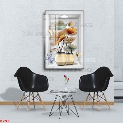 Mua file gốc File tranh bình hoa B796 (in ấn) tại Filetranh.com