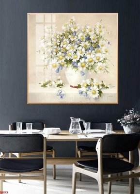 File gốc File tranh bình hoa B893 (in lụa) trang trí tường