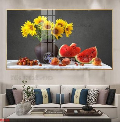 Download file File tranh bình hoa B926 (gốc) in mica cao cấp