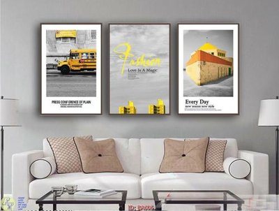 File tranh File tranh bộ bắc âu BA606 (bản gốc) treo quán cafe