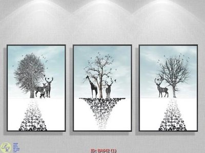 Download file gốc File tranh bộ bắc âu BA642 (in mica) trong suốt