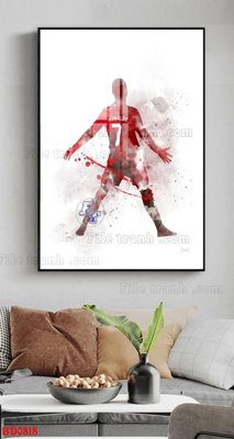 Tải file File tranh treo bóng đá BD818 (PSD) cho in tranh 3D