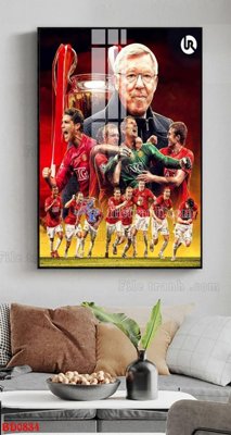 File gốc File tranh treo bóng đá BD834 (in 3D) cho trang trí