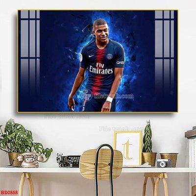 Tải file File tranh treo bóng đá BD858 (PSD) cho in tranh kính