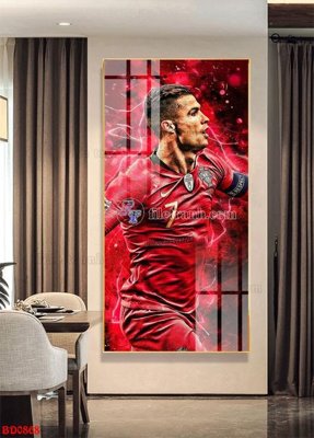 Download file gốc File tranh treo bóng đá BD868 (in mica) 3D