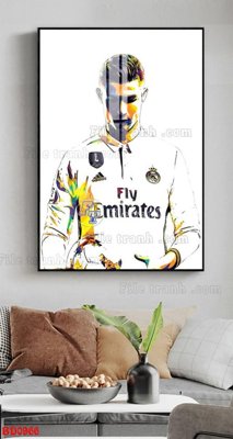 File tranh File tranh treo bóng đá BD966 (ảnh gốc) in trần nhà