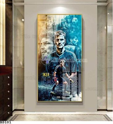 File in trần File tranh treo bóng đá BD100 (bản gốc) trời sao