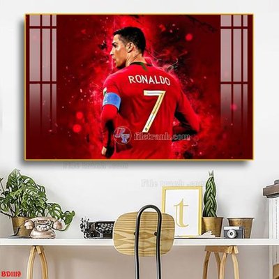 File PSD File tranh treo bóng đá BD1119 (chất lượng in ấn)