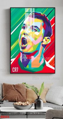 File PSD File tranh treo bóng đá BD1174 (gốc) cho designer