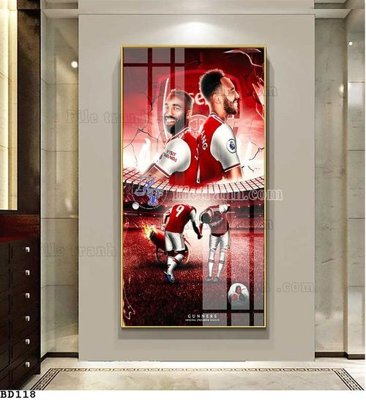 Ảnh gốc File tranh treo bóng đá BD117 (nét căng) in mica
