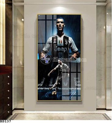 File in mica File tranh treo bóng đá BD136 (bản gốc) sắc sảo