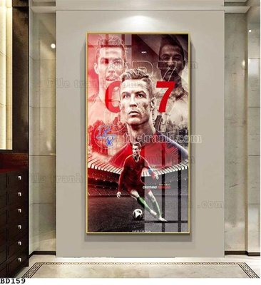 File in mica File tranh treo bóng đá BD158 (bản gốc) sắc sảo