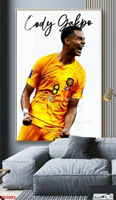 File in lụa File tranh treo bóng đá BD2051 (tân cổ điển) File tranh treo bóng đá BD2051