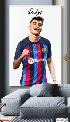 Tải file File tranh treo bóng đá BD2076 (gốc) làm file in ấn