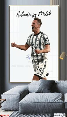 Download file gốc File tranh treo bóng đá BD2079 (in mica) 3D